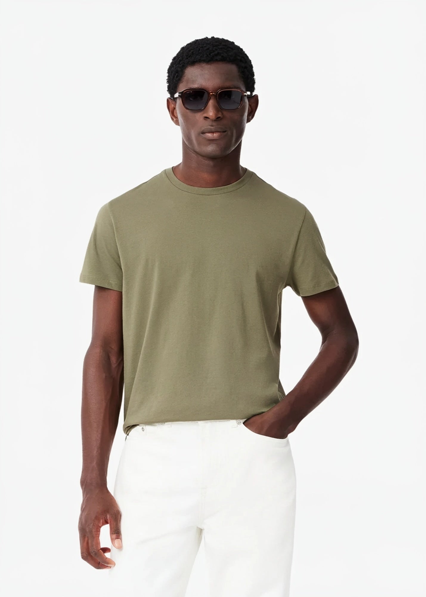 T-shirt vert kaki