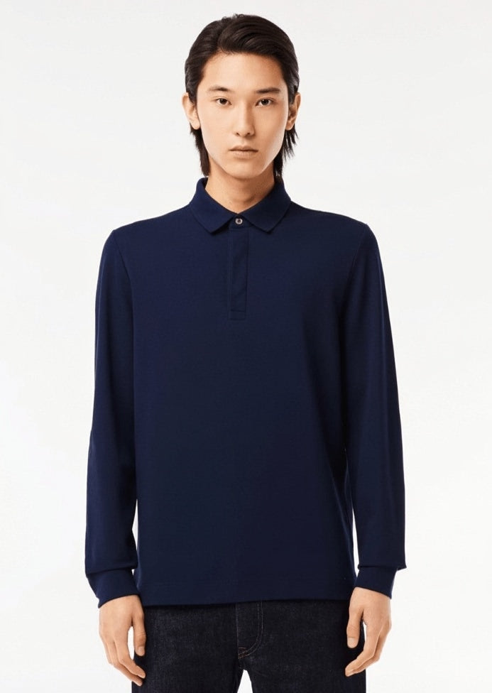 Polo Paris manches longues marine
