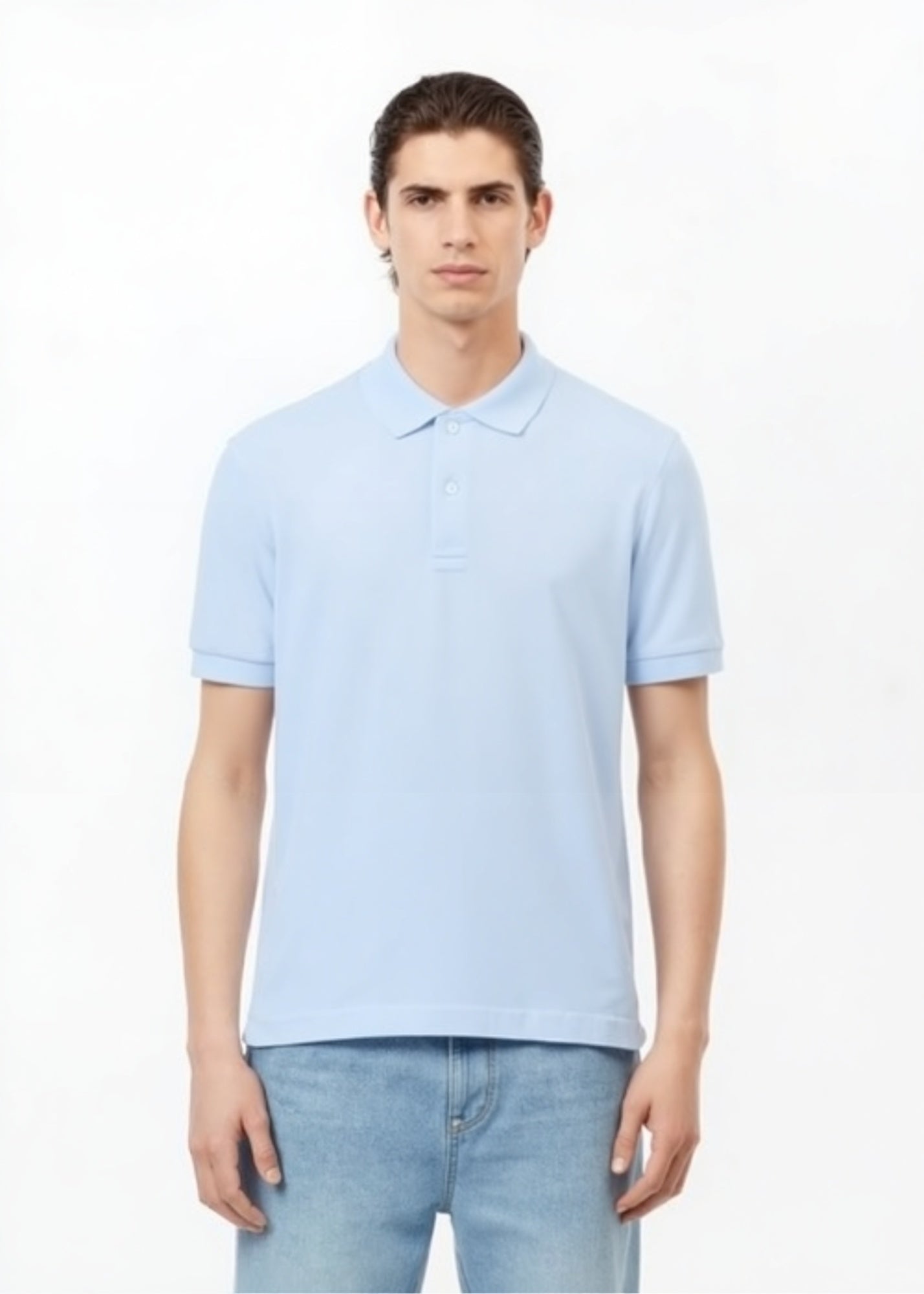 Polo L.12.12 bleu clair