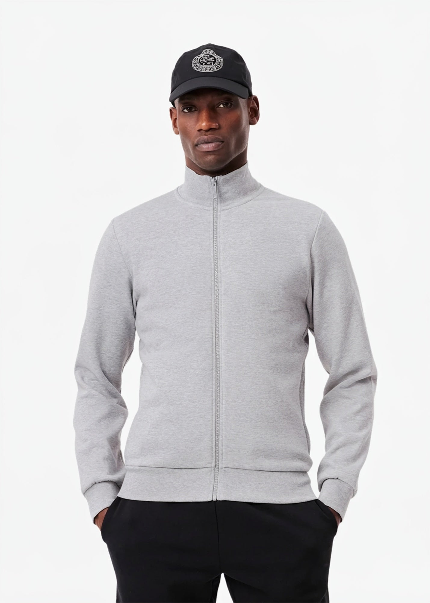 Sweat zippé gris