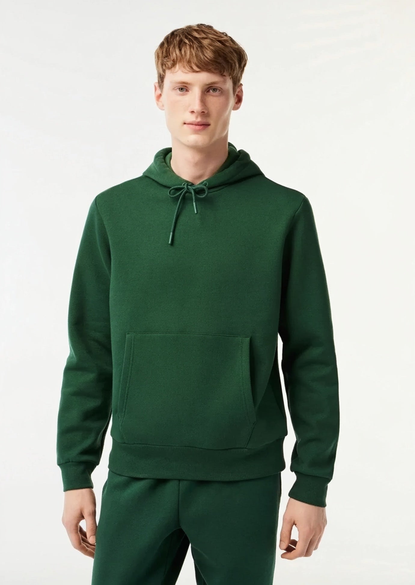 Sweat à capuche vert