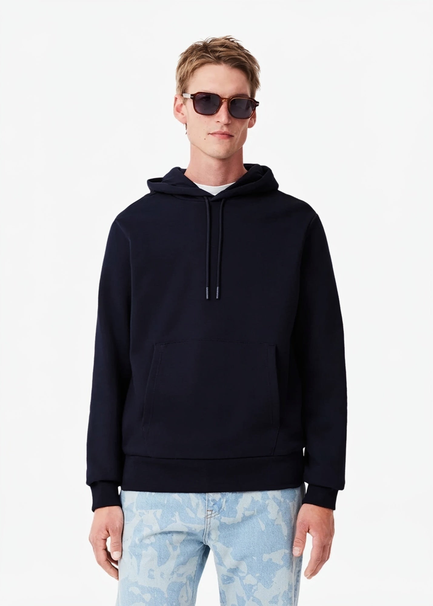 Sweat à capuche marine