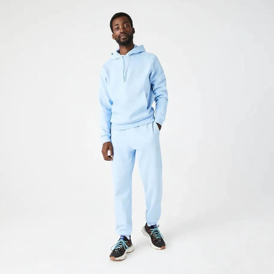 Sweat à capuche bleu en coton bio