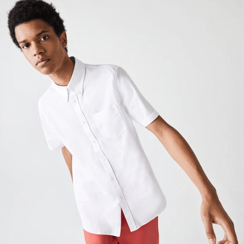 Chemise manches courtes blanche